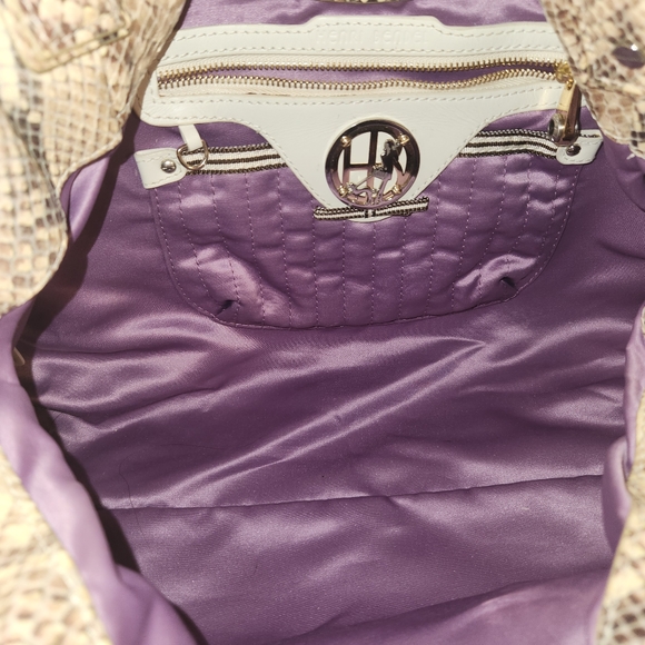 NWOT! Henri bendel snakeprint hobo with chain detail - Picture 7 of 8